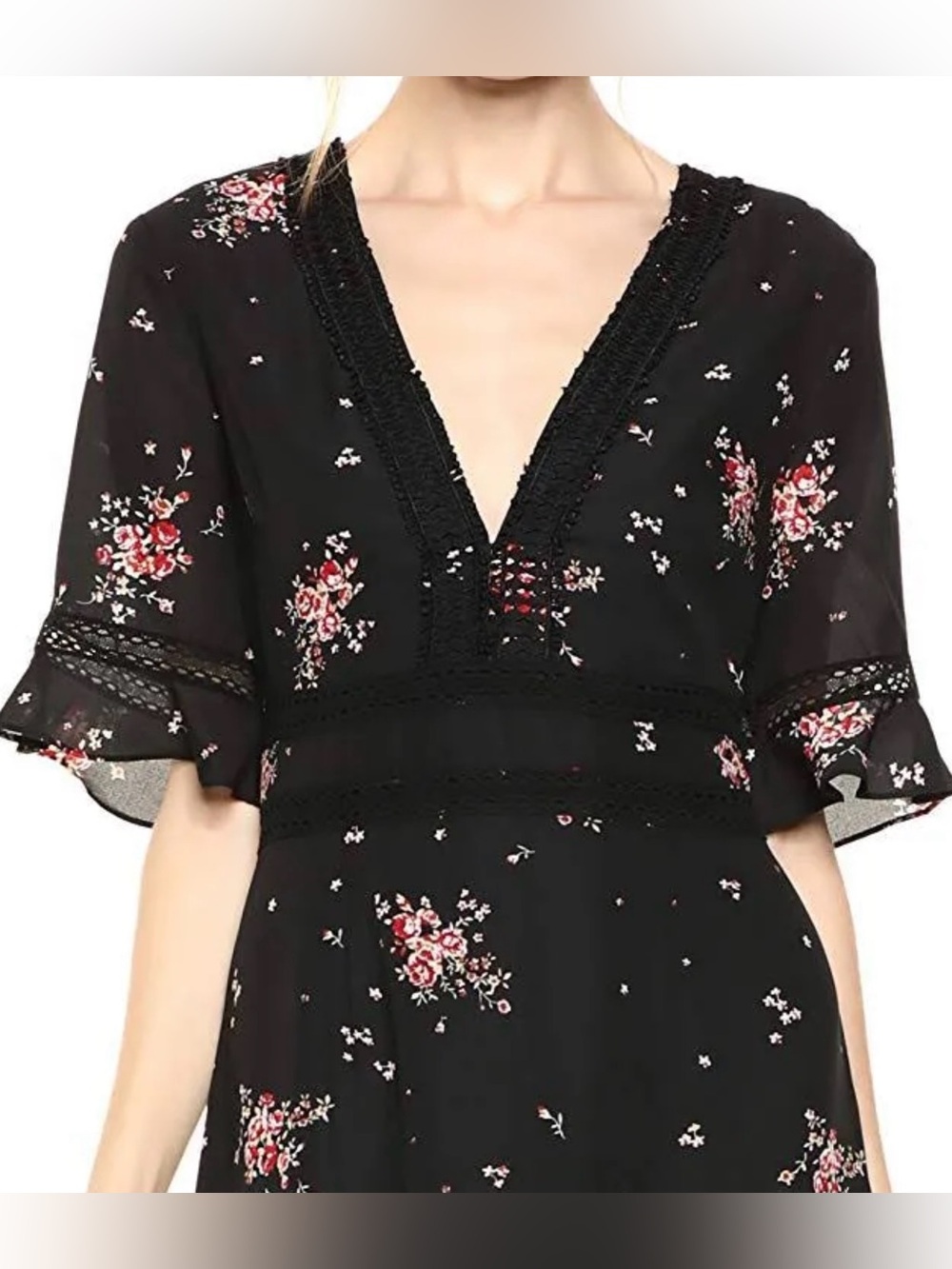 Show Me Your Mumu Tabitha Maxi Dress Dancing Floral Size Medium - Picture 3 of 5
